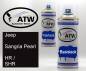 Preview: Jeep, Sangria Pearl, HR / SHR: 400ml Sprühdose + 400ml Klarlack - Set, von ATW Autoteile West.